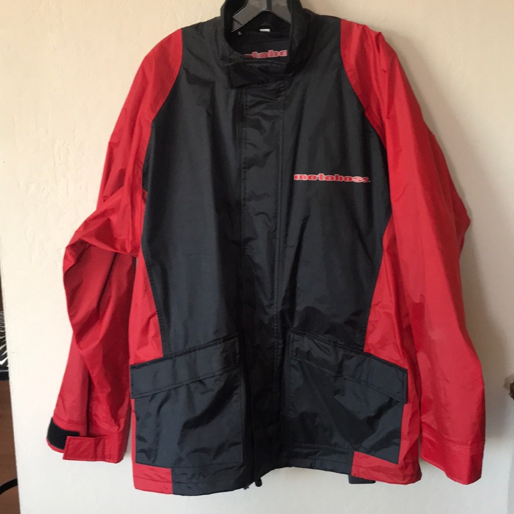 Motoboss Mens waterproof rain motorcycle jacket made in England size XL
